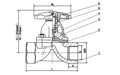 Diaphragm valve detail